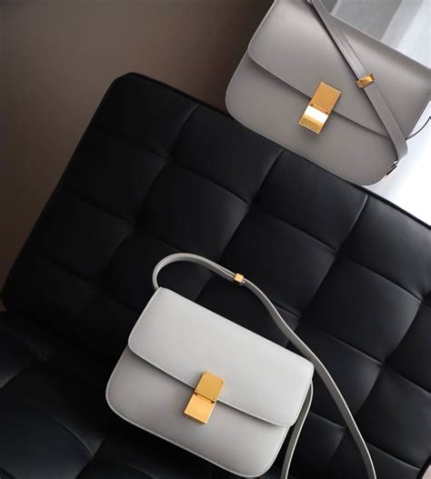 celine box light gry|Celine box bag.